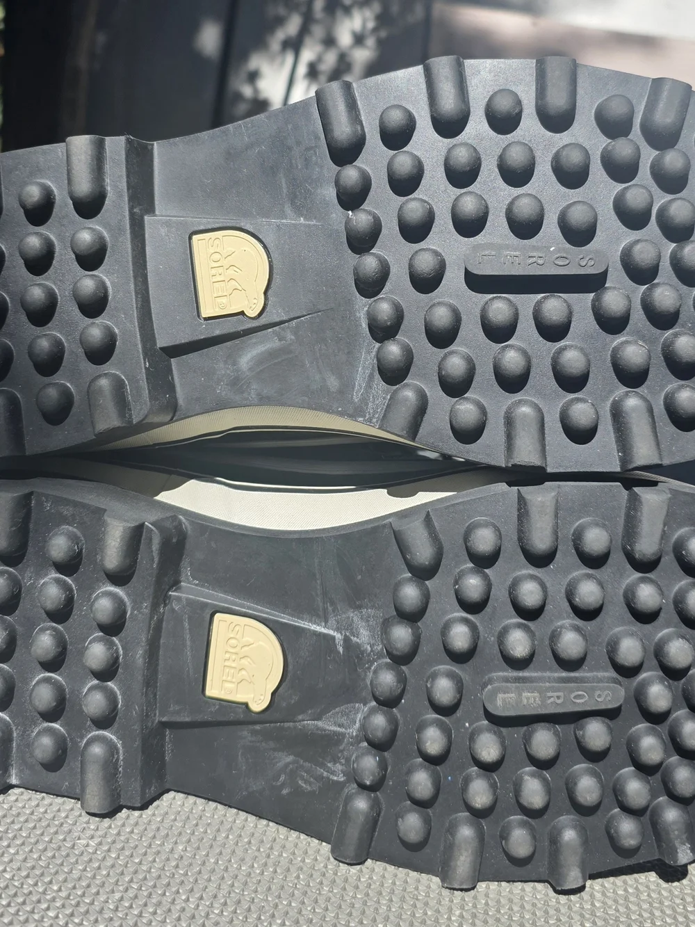 Sorel Black and Cream Lace-Up Men's Snow Boots